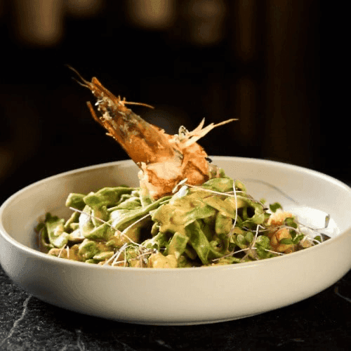 Seafood Fettuccine (Salmon)