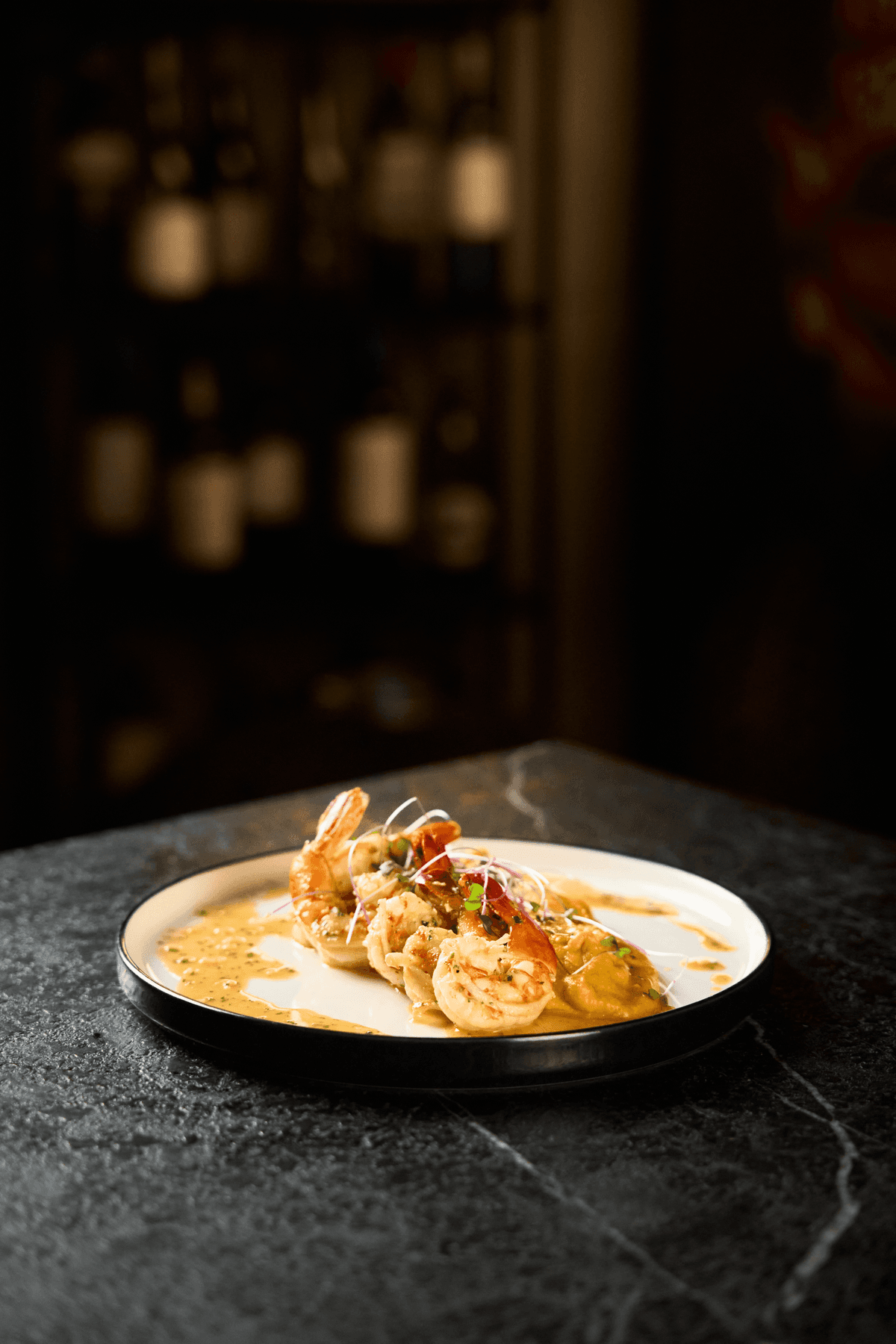 Prawn with Mashed Pumpkin