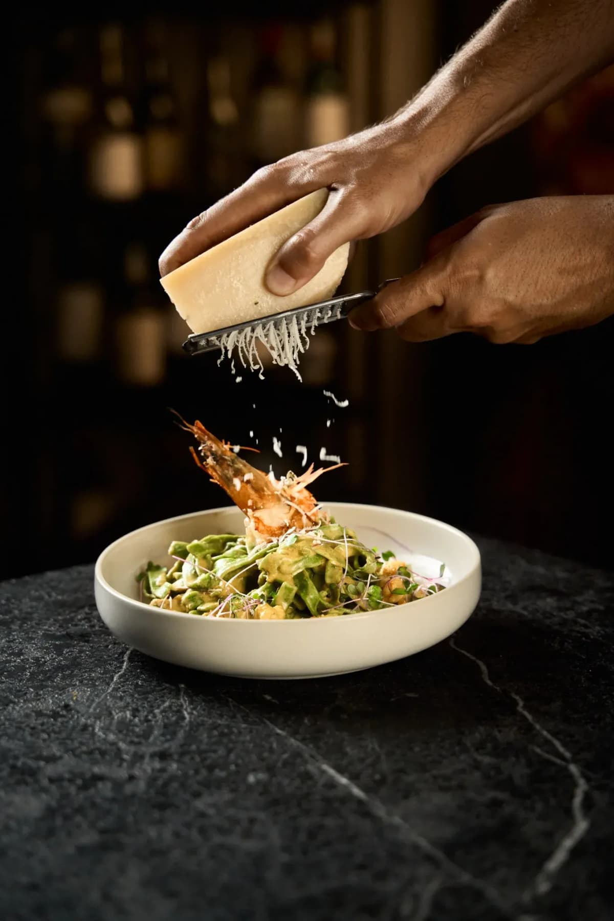 Seafood Fettucine Salmon