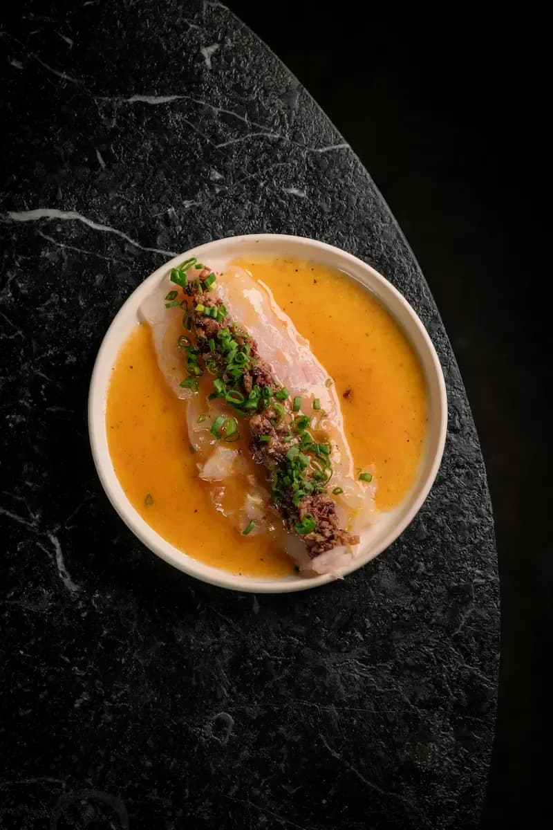 Red Snapper Carpaccio with Olive Tapenade