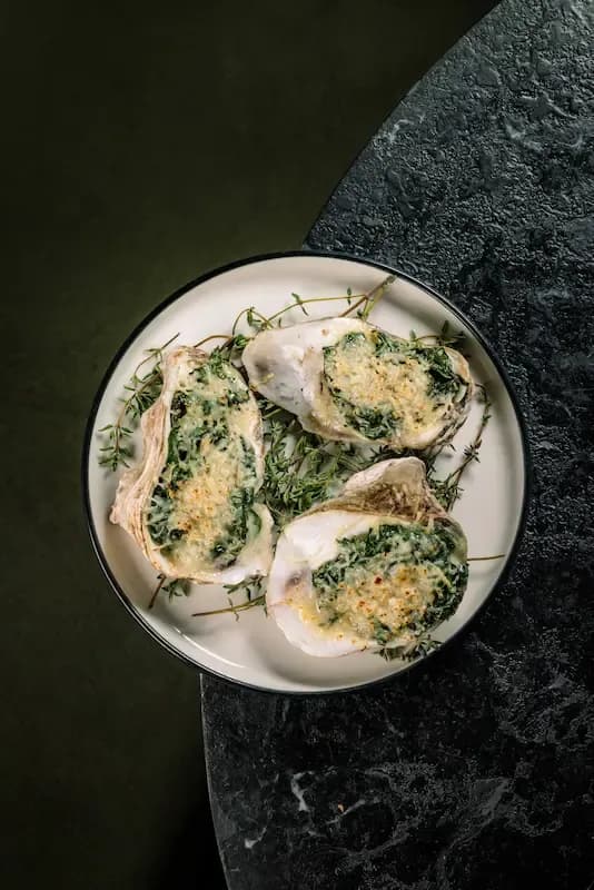 Grilled Oysters with Creamed Spinach & Parmesan (3pcs)